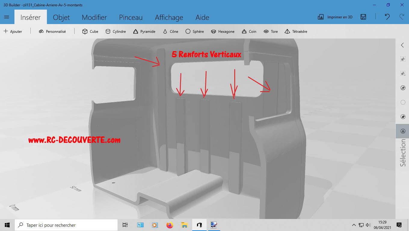 Camion Zil 131 6x6 impression 3D avec balancier totalement fait maison - Page 2 4-cabi11