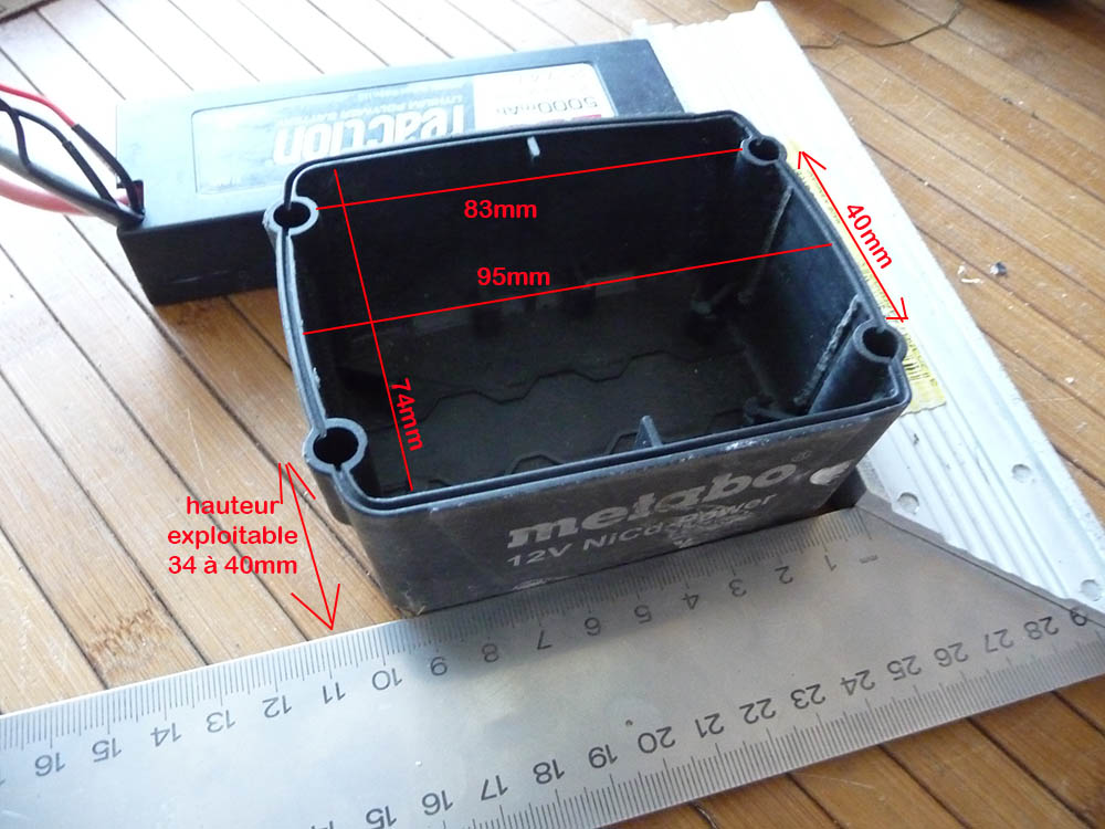 Remplacer batterie Ni-CD ou Ni-MH 12V pour visseuse Métabo par Lipo 3S 11.1V ou 4S 14.8V Accus-11