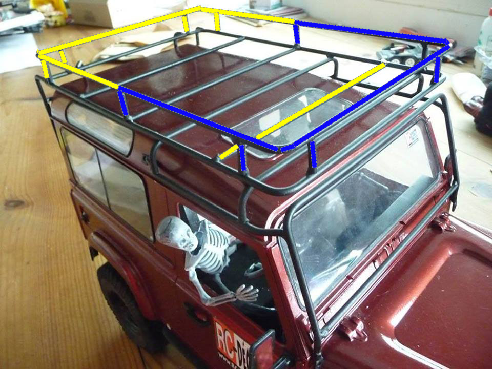 Modification de Galerie de toit de Land Rover Defender D90 Galeri17