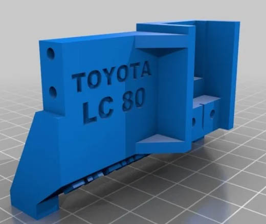 Toyota LC80 HDJ80 sur chassis Scx10 Lc80-s10