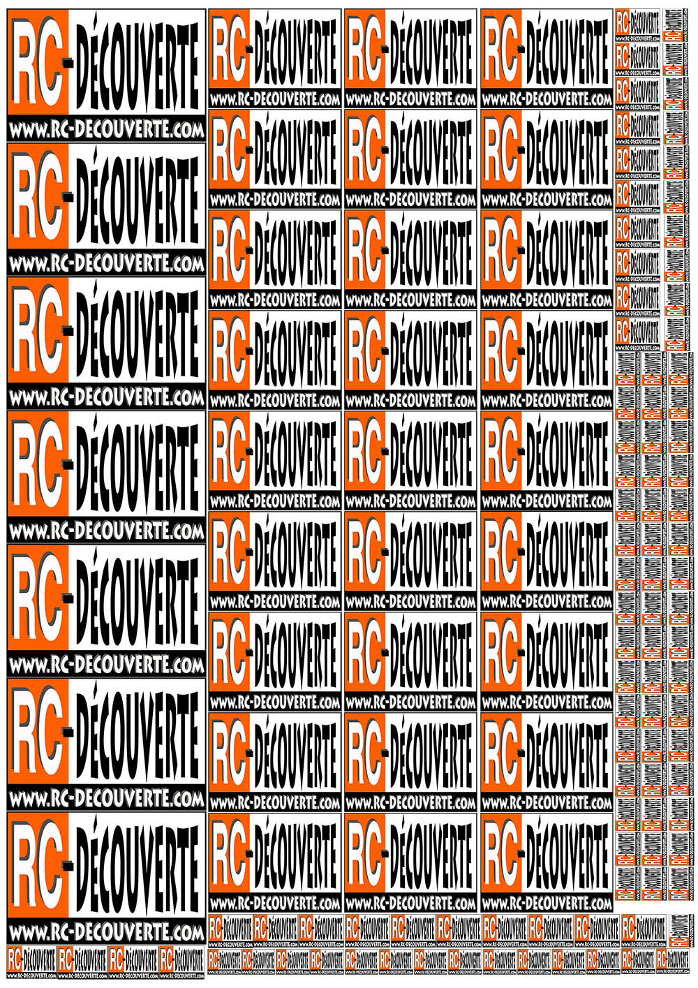 Stickers et Autocollants Rc Decouverte pour nos véhicules Rcdeco10