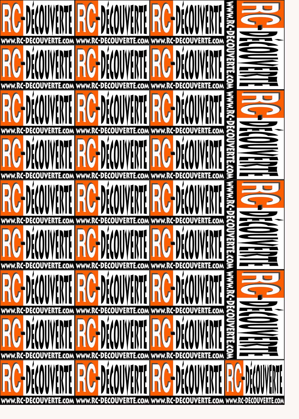 Stickers et Autocollants Rc Decouverte pour nos véhicules Rcdeco12