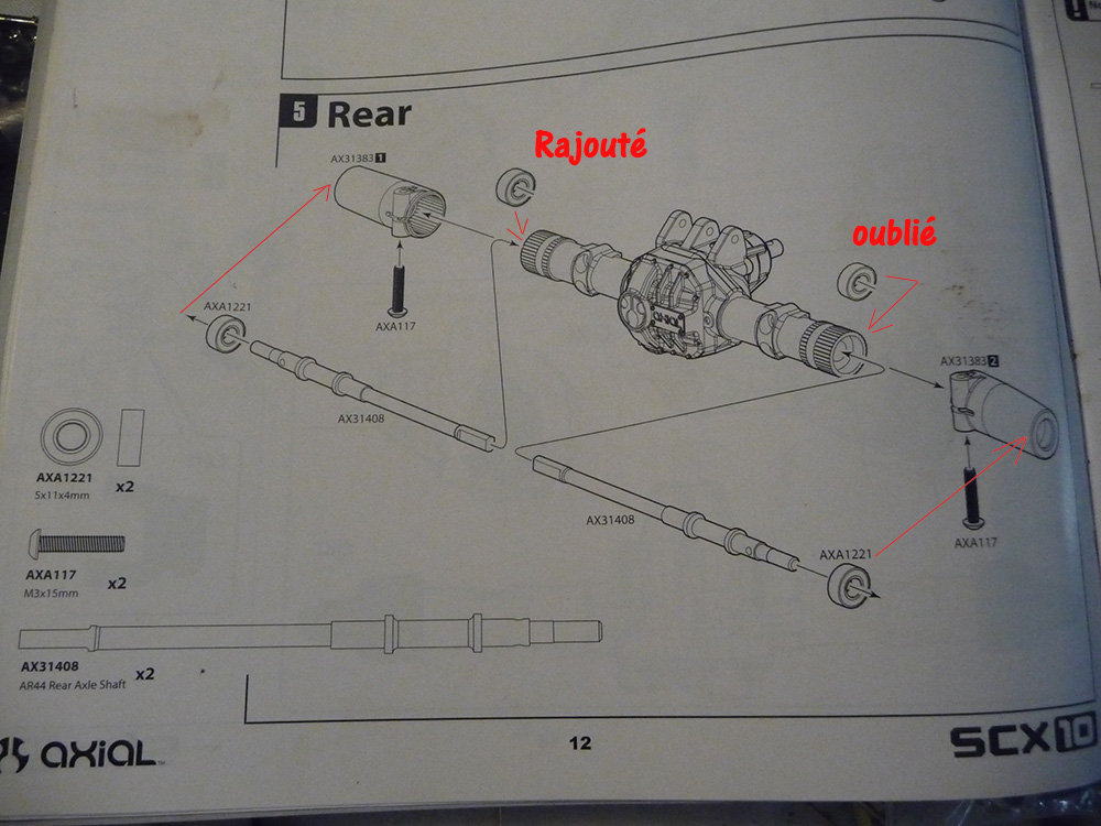 Présentation, Démontage et Entretien des SCX10 II véhicules de prêt pour le SVA et à la Treille Scx10-26