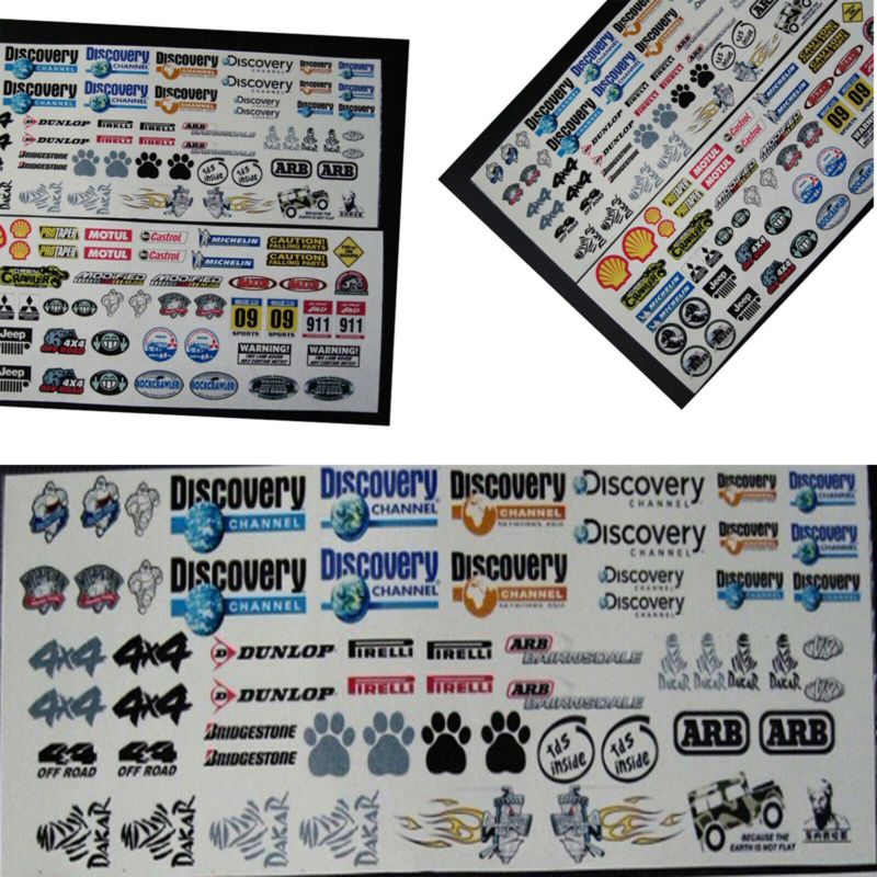 Autocollants ou stickers de logos RC 1/10 pour scale et crawler Sticke17