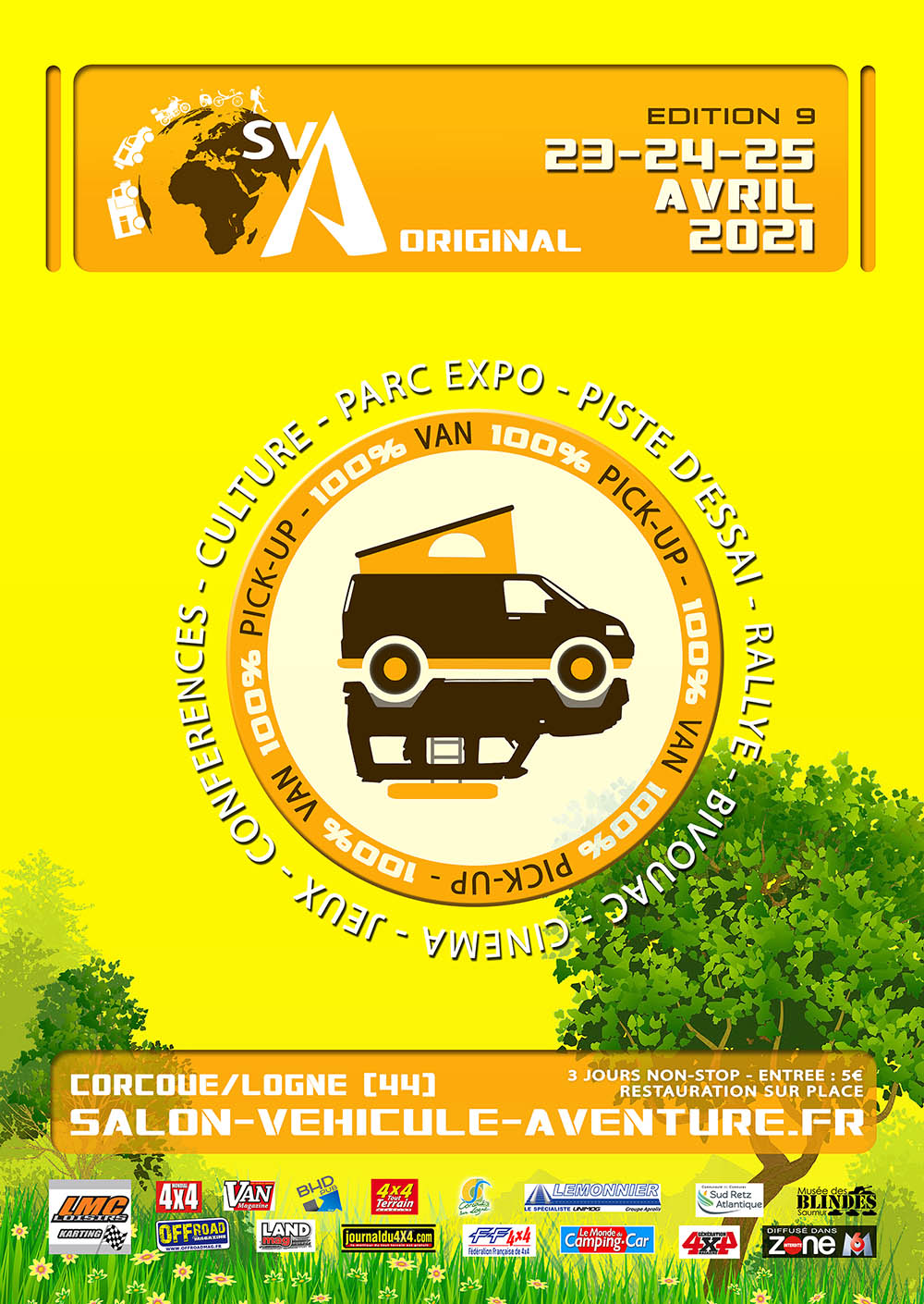 Salon du Véhicule d'Aventure SVA 2021 - Corcoué sur Logne (44) : du 11 au 13 juin Sva20213