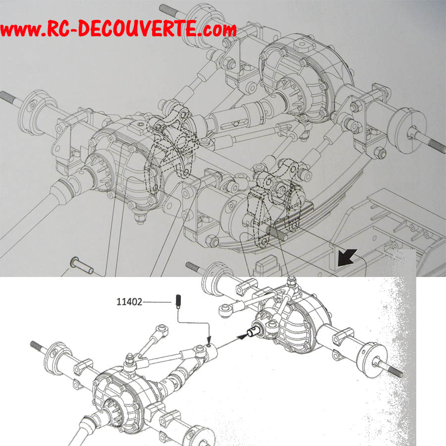 Camion Cross RC UC6 URAL375 6x6 de Louloux : Montage et Présentation - Page 5 Uc6-ba14