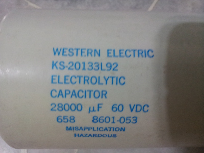 Western Electric Capacitor for power amplifier (Used) 20160518