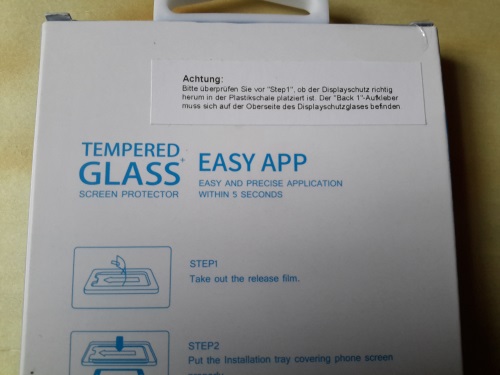 Sentivus iPhone 6S / 6 Displayschutzfolie-Glas Beschr20