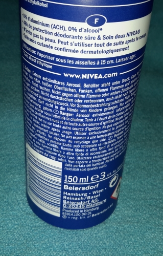Nivea Protect & Care Deodorant  Inhalt10