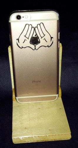 wortek Schutzhülle Transparent mit Motiv für Apple iPhone 6 / 6S (Hände) Rycks117