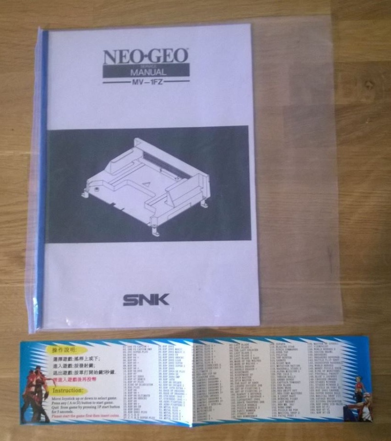 [VDS] Slot MV1-FZ consolisé + 161 in 1 + stick "cacahuète" Neo Geo Neo_ge13