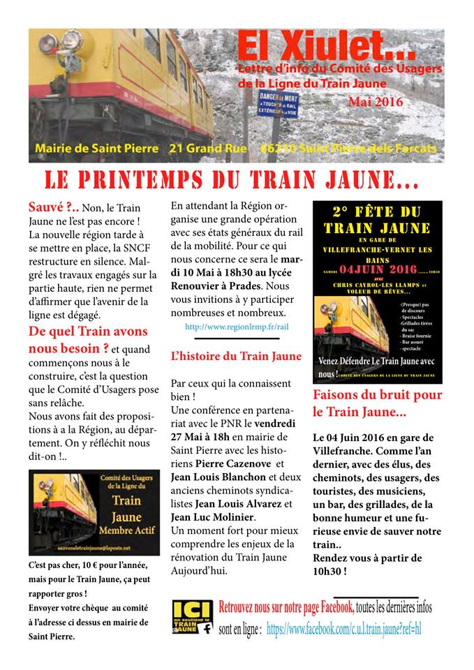 Pk 513,1 : Gare de Villefranche-Vernet les Bains - 2016 - FETE DU TRAIN JAUNE  13100710
