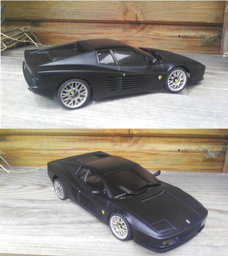 Ferrari testarossa noire mat Jantes10