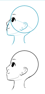 دورة الرسم :: الدرس الثاني - رسم الرأس من زوايا عديدة (2) :: Drawing Tutorial Ff410