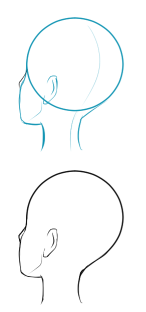 دورة الرسم :: الدرس الثاني - رسم الرأس من زوايا عديدة (2) :: Drawing Tutorial Ff510