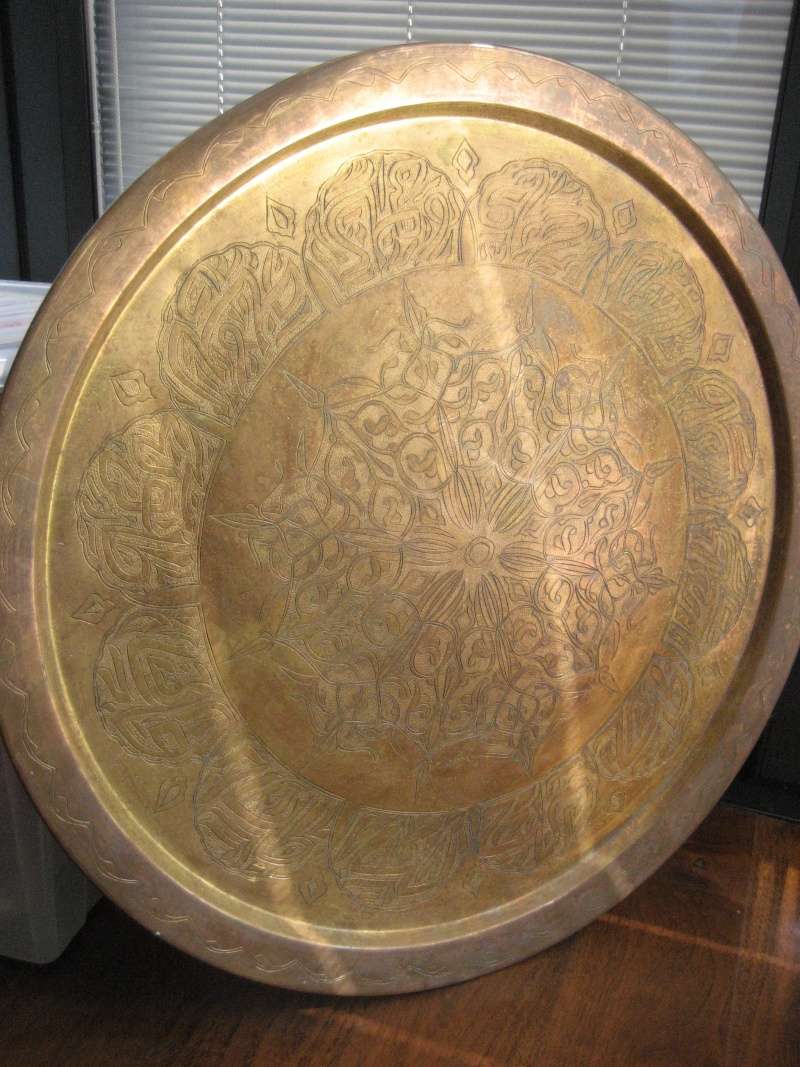 Persian? Huge Heavy Serving Tray. Img_3820