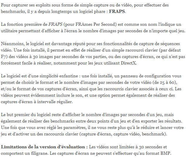 Tutoriel Fraps, idéal pour les Captures d'écran In Game Fraps_13