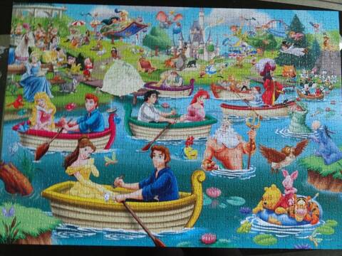 Puzzle 2000 pièces : Barque sur le lac - Educa - Rue des Puzzles