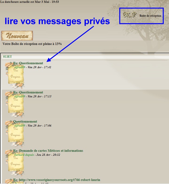 Messages privés -  Lire_v10