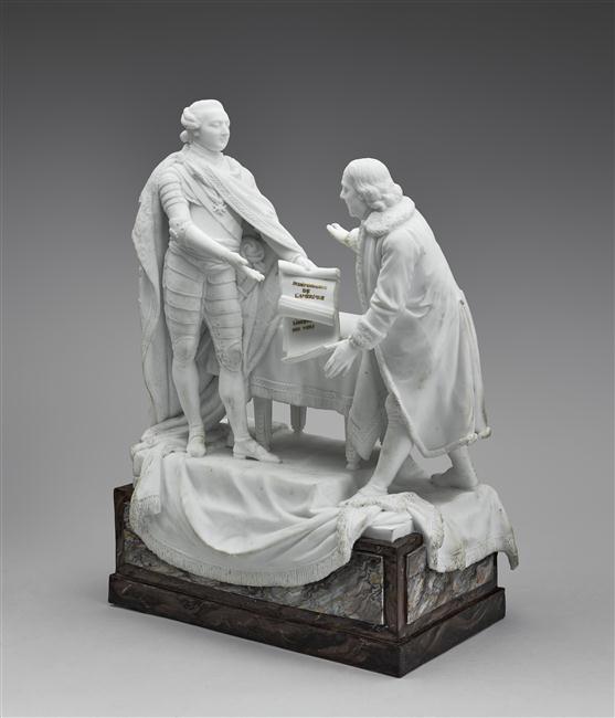 Statues de Louis et Marie Antoinette avec Franklin Zlouis14
