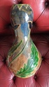 Belgian ? pottery large hand cut vase with a fish backstamp 17.5" Img_2061