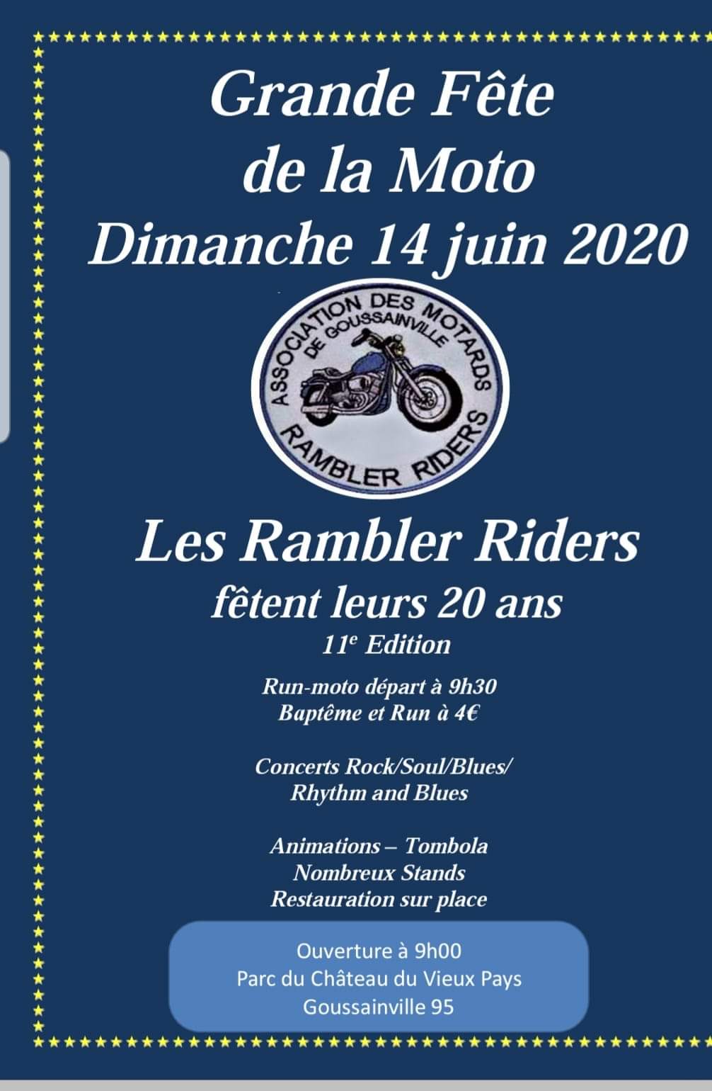 (95) - 14 juin 2020 - 20ème anniversaire des Rambler Riders à Goussainville 0614_r10