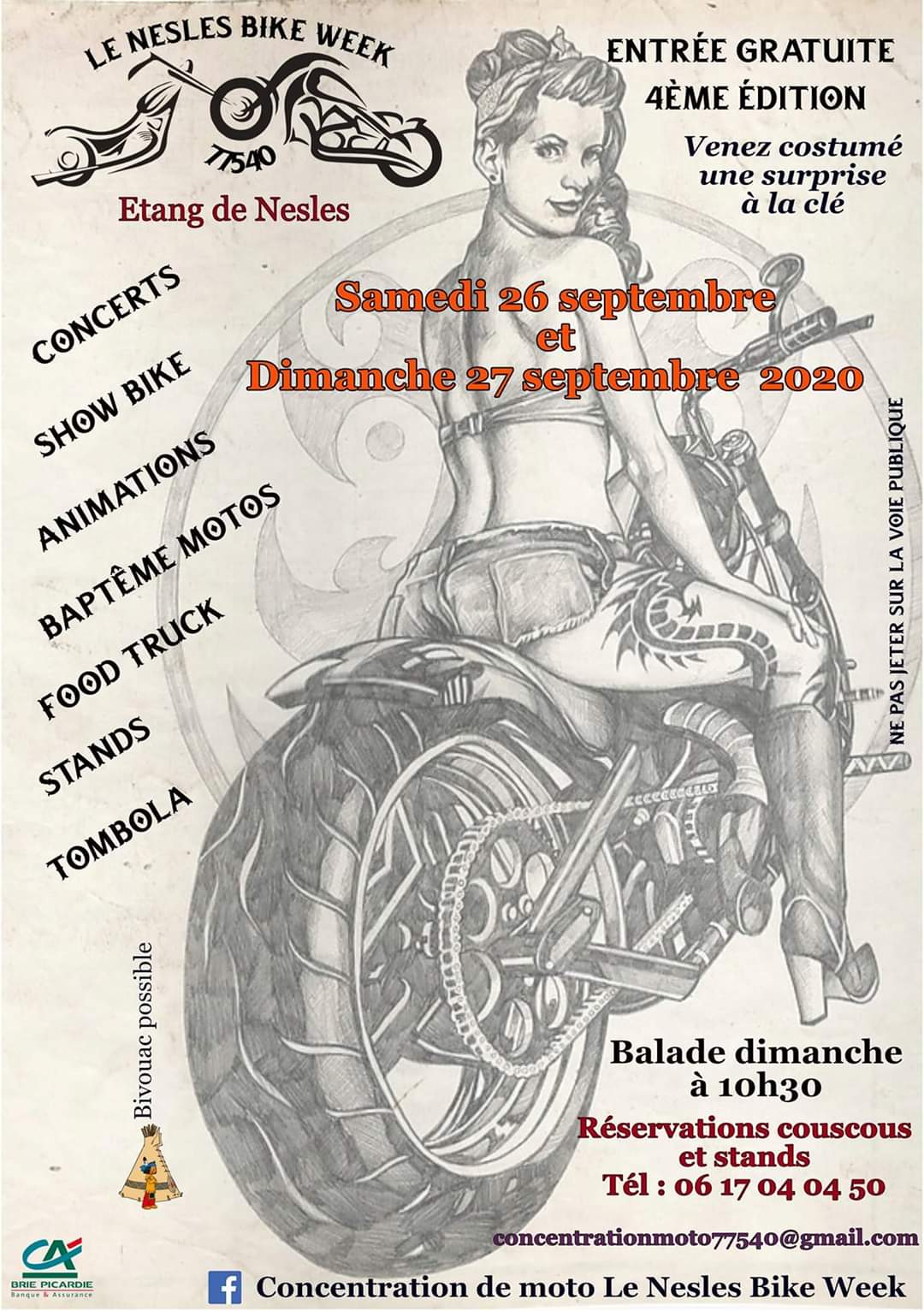 (77) - 25 & 26 septembre 2020 - 4 ème Nesles Bike Week à Nesles  092610