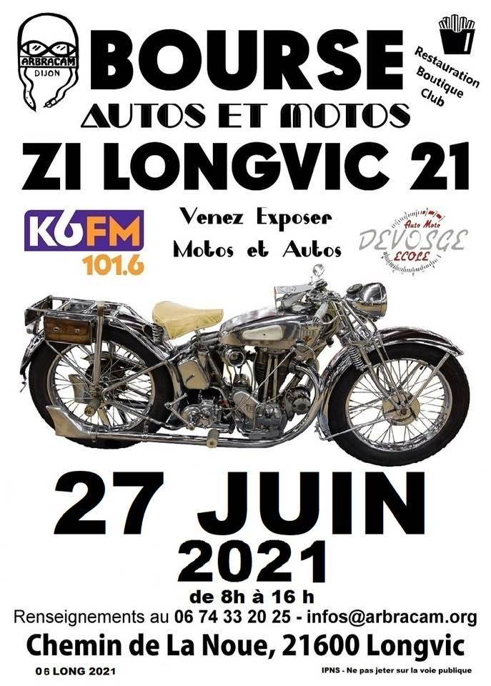 (21) - 27 juin 2021 Bourse auto moto à Longvic 18691310