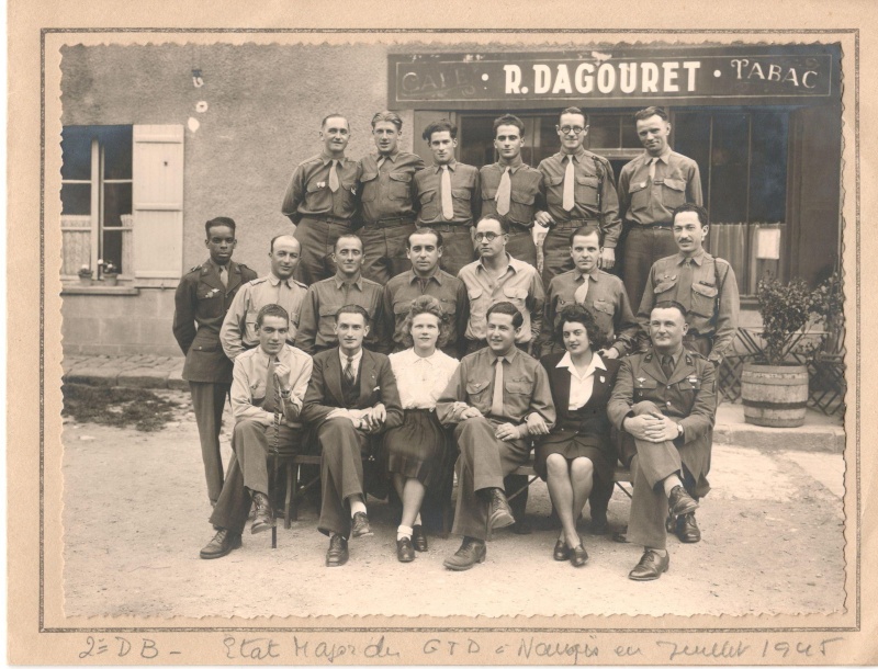 nangis - ’État-major du GTD à Nangis en juillet 1945 avec le lien  Etat-m10