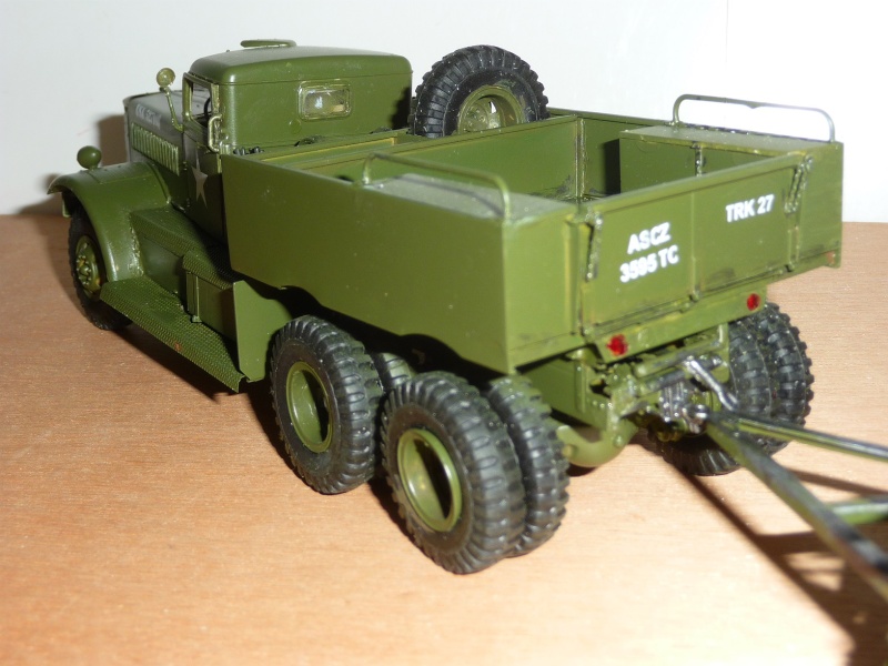 U.S. M19 TANK TRANSPORTER with hard top cab + remorque porte char 1/35  P1060724