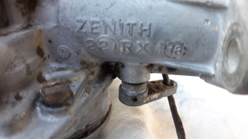 (Vends) carburateur ZENITH 22 RX a18 311
