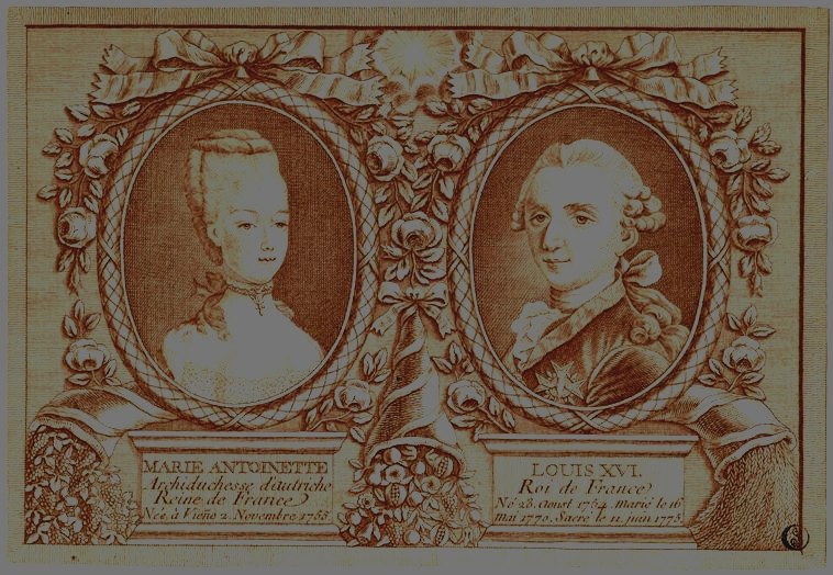 Gravures représentant Louis XVI et Marie-Antoinette Zlouis10