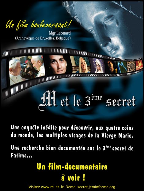 Première en Amérique: projection de "M et le 3e secret" à Victoriaville (Québec)! Affich10