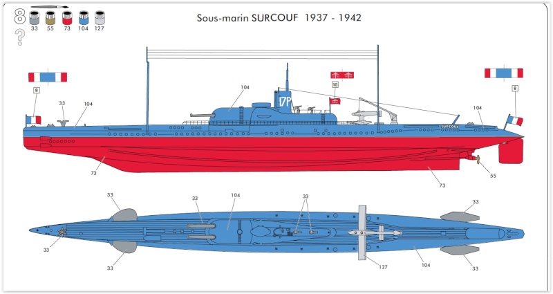 Croiseur sous-marin SURCOUF période 1936 Réf 81014 Screen11