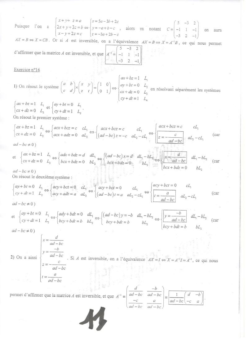 td de algebre avec soultion Scan0015