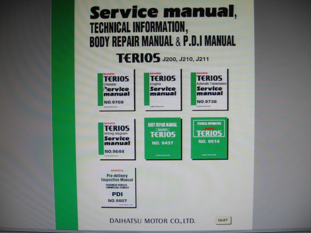 Manuels d'atelier Térios II 2006 dispos 00311