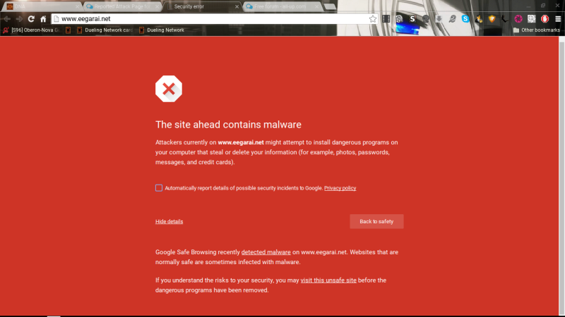 Site contains malware Screen13