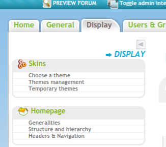 I would like to have a simple couple of paragraphs on the homepage of my forum. Screen14