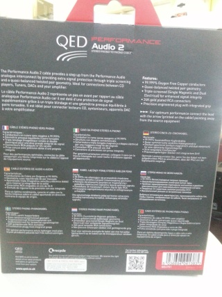 QED Performance Audio 2 (Interconnect Cable) NEW 20160421