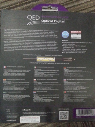 QED Performance Optical Graphite Cable (New) 20160432