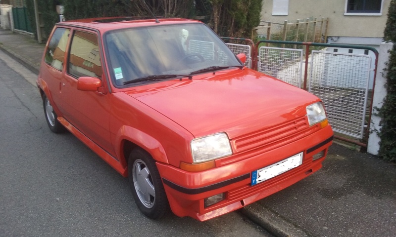 76 Renault 5 GT Turbo phase 2 rouge 705 "en cours de restauration" 20160211