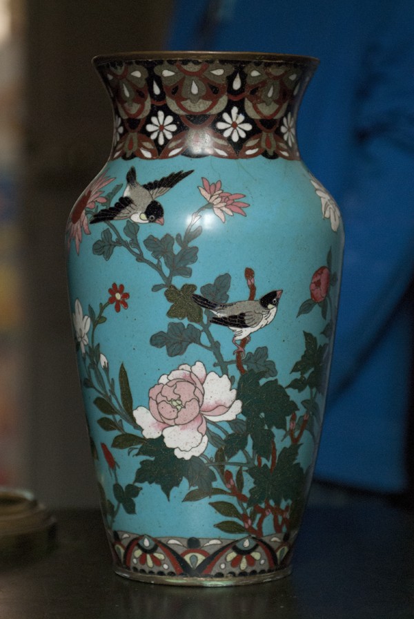 vase japonais en émail cloisonné Meiji, fin XIXe Wac_1141