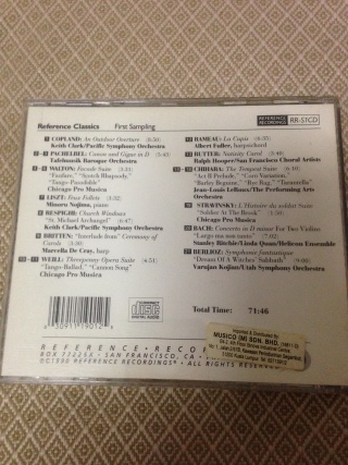 Reference Recording cds (used) updated list Img_7016