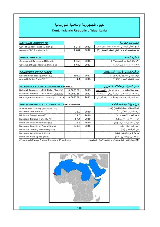 الدول العربية أرقام ومؤشرات  2015 Ouo_o148