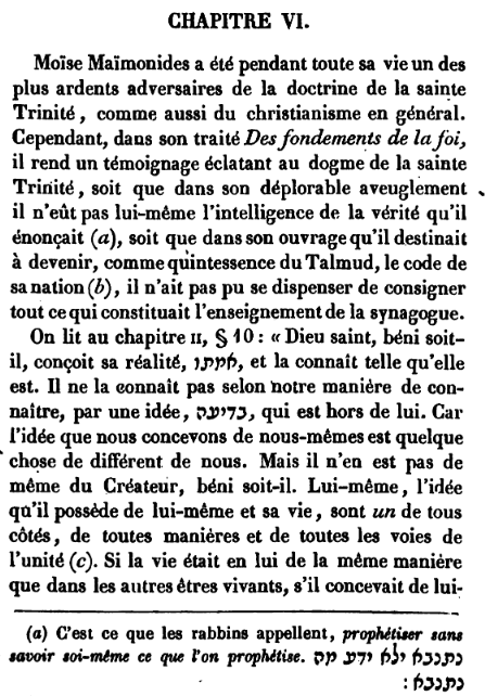  - Moïse Maïmonide et la Trinité (Talmudisme) 110