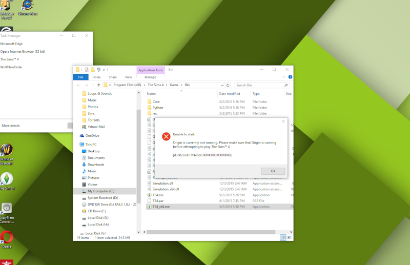 Sims 4 won't start/Followed instructions/Screenshot included. [SOLVED] Screen10