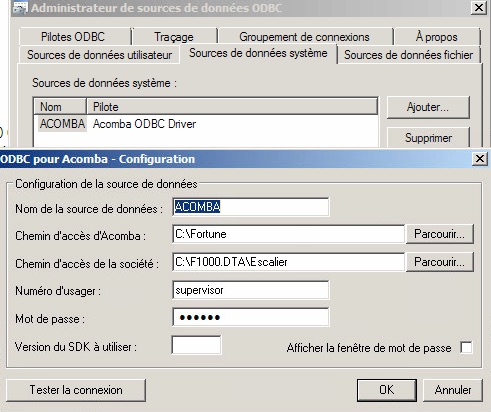 MS-SQL 2008 serveur lié sur ACOMBA ODBC Viewpo11