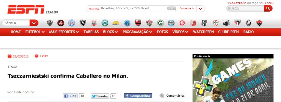 Milan contrata novo treinador Cabale10