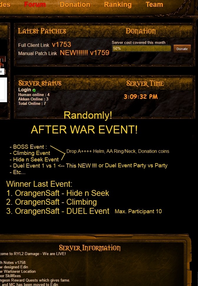 the server PROMOTE Event12