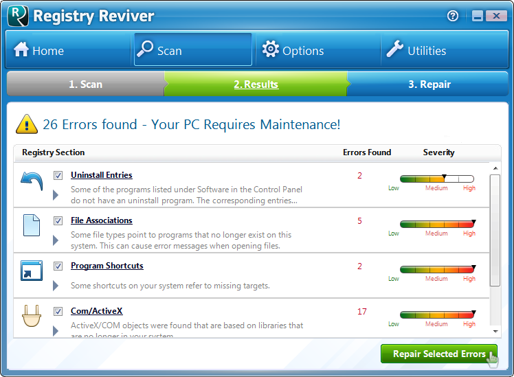 برنامج Registry Reviver لاصلاح وتنظيف الريجستري 210
